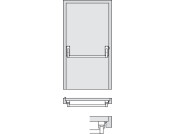 Startec Sgl Panic Latch Silver PC