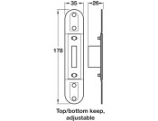 Multipoint Deadbolt 3 35mm Brs/SZP BOM