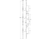 Multipoint 3 Mort Lock 45mm 2250x20mm