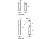 Multipoint Mortice Cyl 3 Lock 12mm Hook