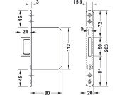 Mortice Spring Loaded Handle MSS