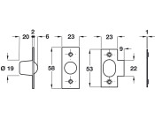 Bales Catch Sprung D19mm Mild Steel EB