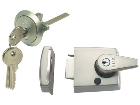 Dbl Lock Rim Nightlatch 90/90mm SN/SC