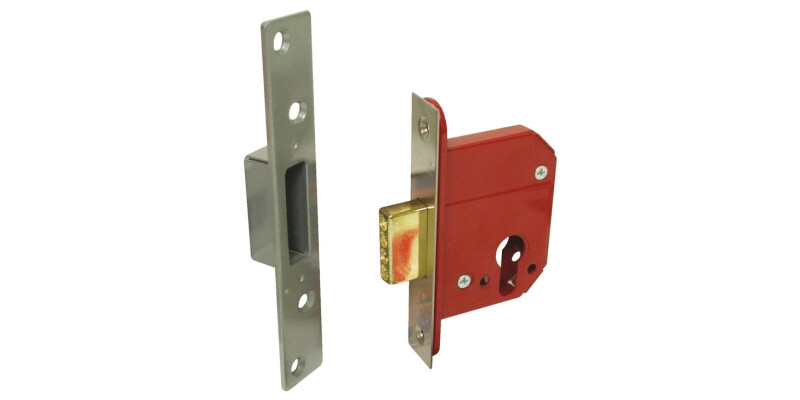 Mortice Deadlock, Lock Case Only, Steel and Zinc Alloy