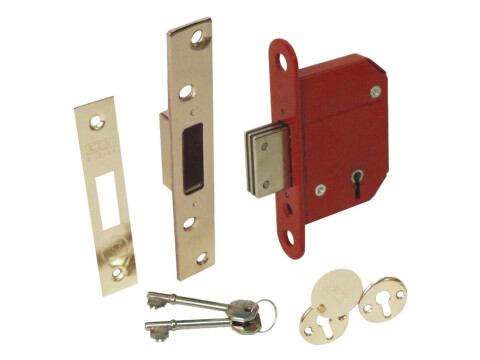 Deadlock, Mortice, Security 5 Lever, Steel,  Fortress