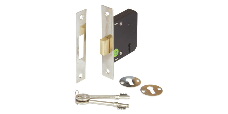 Deadlock+Keys 3 Lvr Mortice 47/66mm NP