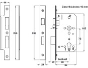 Startec Mort Cyl Sashlock 60/92mm SSS