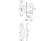 Mortice Sashlock Case Only 44/67mm SSS
