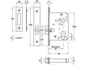 Mod Mort Cly Clawbolt Lock 57/76mm PB