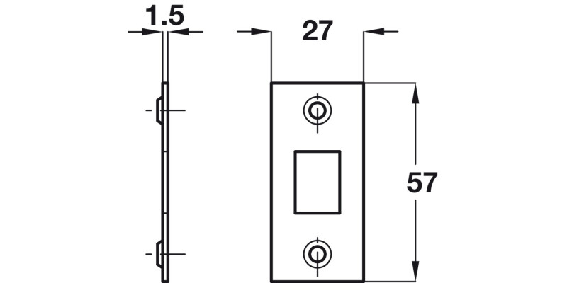 Tubular Mortice Latch HD 60/80mm SS