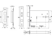 5 Lvr Mort Sashlock Horiz 57/151mm SSS