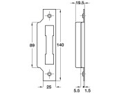 5 Lvr Mort Sashlock Horiz 57/151mm SSS