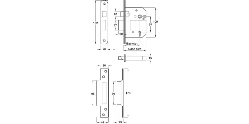 Fortress 5 Lvr Sashlock 44/67mm CE Dif