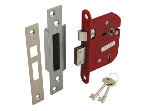 Sashlock, Mortice, Security 5 Lever, Steel and Zinc Alloy,  Fortress