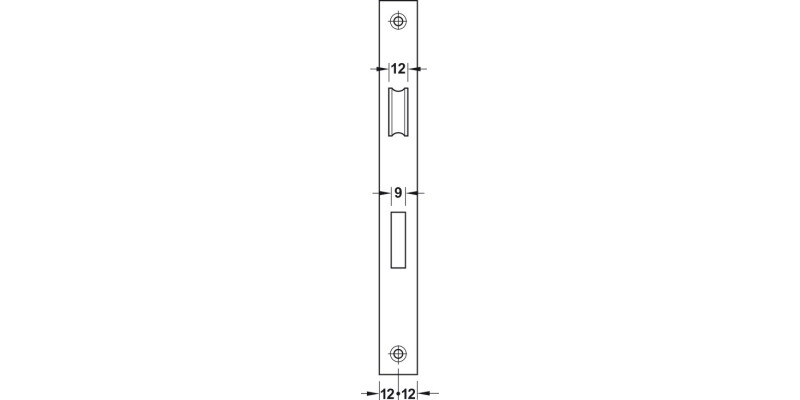 Startec Mortice Bathlock Rad 55/84mm SSS