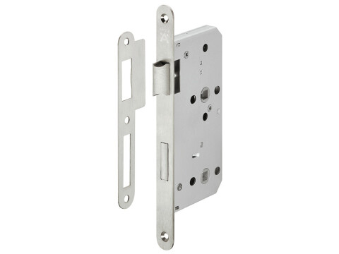Bathroom Lock, Mortice, 78 mm Locking Centres, Stainless Steel, Startec