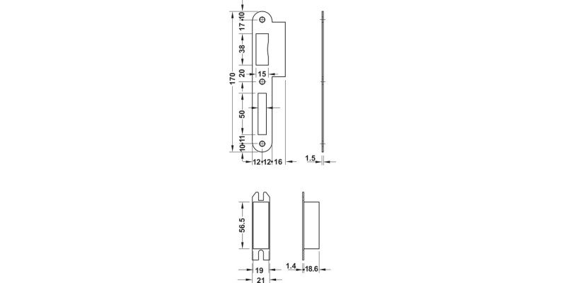 Startec Mort P.Cyl Lock Rad 55/84mm SSS