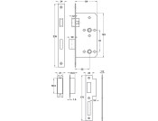 Startec Mortice Bathlock Sqr 55/84mm SSS