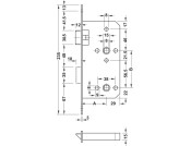 Startec Mortice Bathlock Sqr 55/84mm SSS