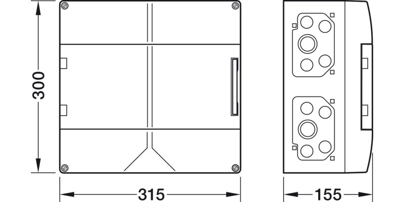 Distributor Box Sml IP65 14 Joint Sgl