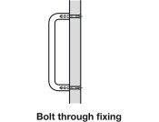 D Shaped Pull Hdl BT 225mm cc 304 SSS