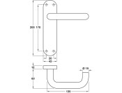 Snowdon Lvr Hdls/Plt 19mm ProCyl 316 SSS
