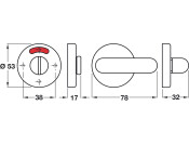 Disabled WC Release Set D53mm 304 SSS