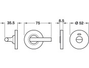 WC Release Dis Set D52mm 304 SSS