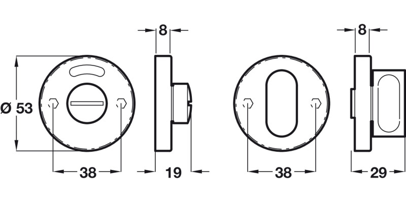 WC Release Set D53mm PSS