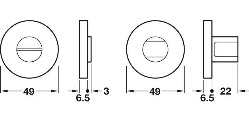 Lita WC Set D49mm 304 SSS