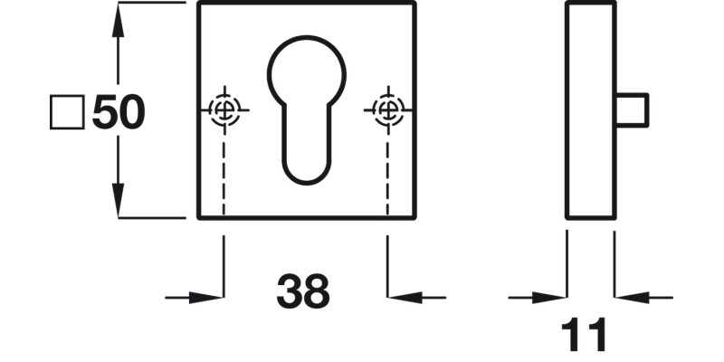Tec/Metro/Vogue Escutcheons Pro Cyl SSS