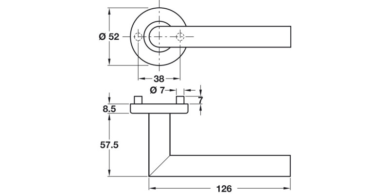 Startec Tessa Lvr Hdls/Rose 52mm 304 SSS