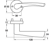 Startec Wing Lever Hdls/Rose 304 SSS