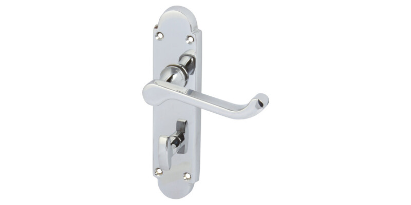 Lvr Scroll Hdls/Plt 167mm WC Lock ZA PC