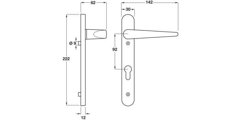 Lvr Hdls/Plt Multipoint ZA Pol Chrome