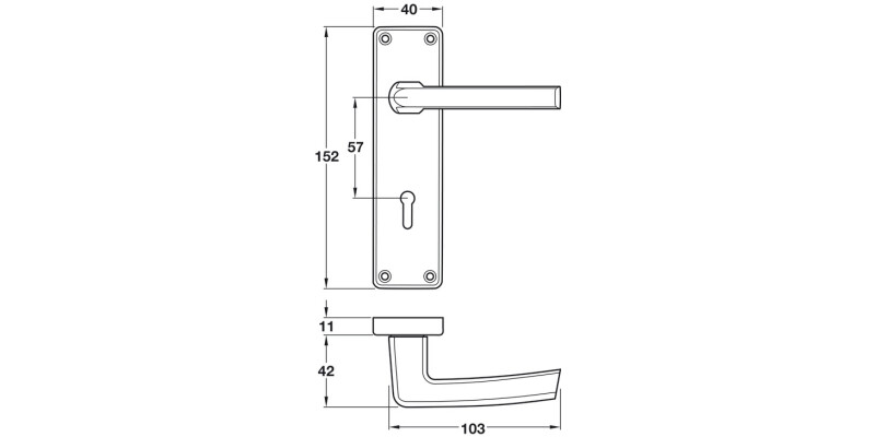 Cransley Lvr Hdls/Plt WC Alu SAA