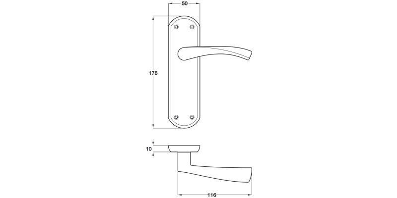 Olton Lever Hdls/Plt Lever ZA SN