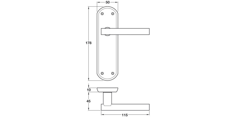 Varthen Lever Hdls/Plt Latch ZA SN