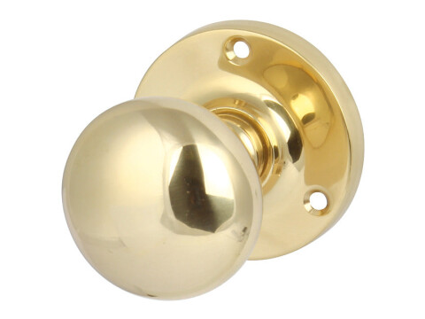 Mortice Mush Knob Set D50/61mm Brs PB