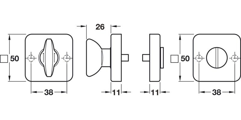 Urban/Vola WC Set ZA PVD SN