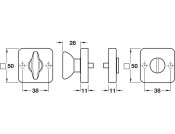 Urban/Vola WC Set ZA PVD SN