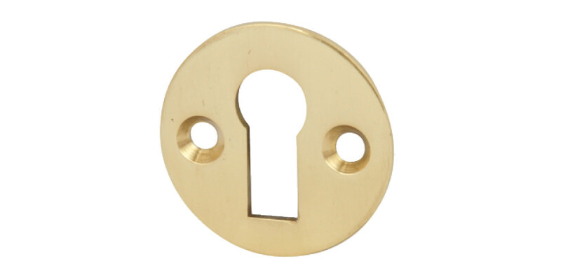 Escutcheon D33mm Plain Std KW Brass PB