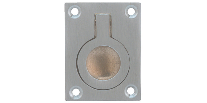 Flush Ring Pull Hdl 50x38x12mm Brass PB