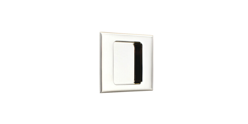 Flush Pull Hdl Thick 76x76mm Brass SN
