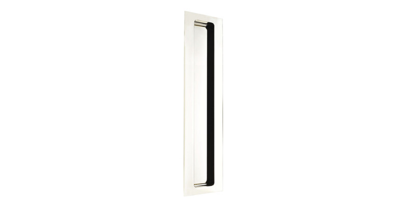 Flush Pull Hdl Plain 305x64mm Brass SN