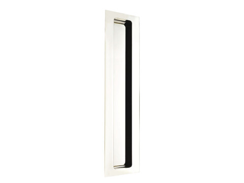 Flush Pull Hdl Plain 305x64mm Brass AB