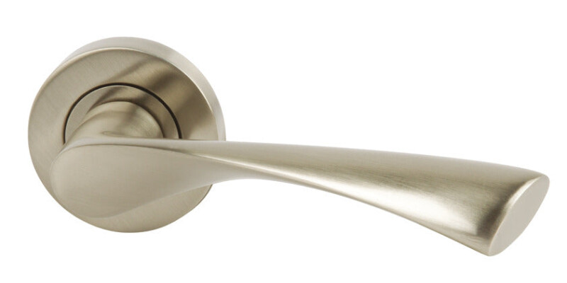 Lever Handles, on Round Roses, Zinc Alloy, Olton