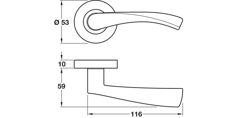 Olton Lever Hdls/Roses ZA PC