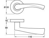 Olton Lever Hdls/Roses ZA PC