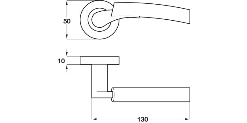 Arkles Lever Hdls/Roses ZA PC/SN